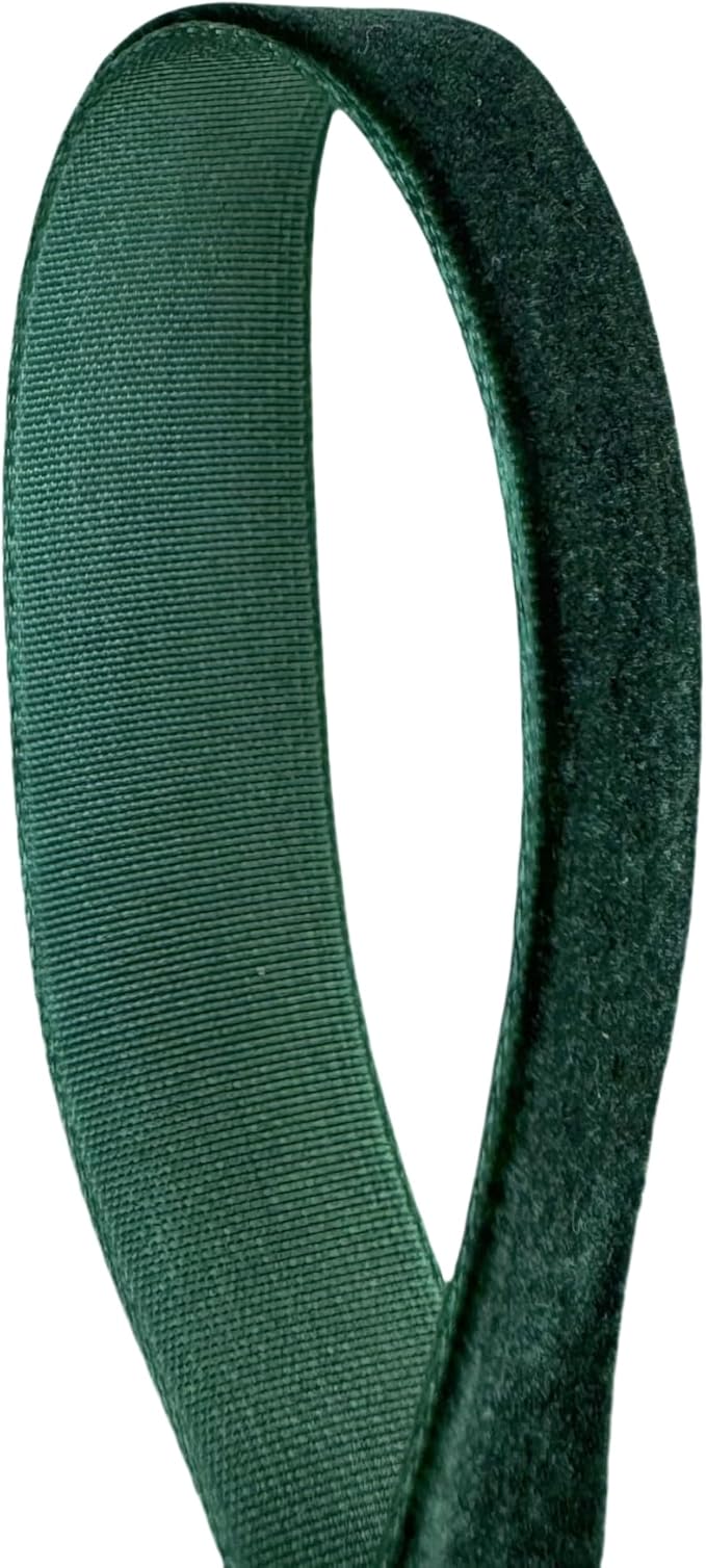Vintage Hunter Green Velvet Ribbon, 5/8 Inch X 25Yd
