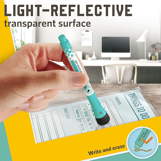 Thermal Laminating Pouches, 9 x 11.5 Inches, 5 Mil Thick, 20 Pack of Glossy Lamination Pouches, Fitted for Letter Size Laminating Sheets 8.5 x 11