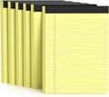 300 Sheets Yellow Legal Pads 8.5 x 11 College Ruled Paper 6-Pack Note Pads Narrow Ruled 50 Sheets per Notepad Perforated Writing Pad Durable Sturdy Back 8x11 Pads of Paper
