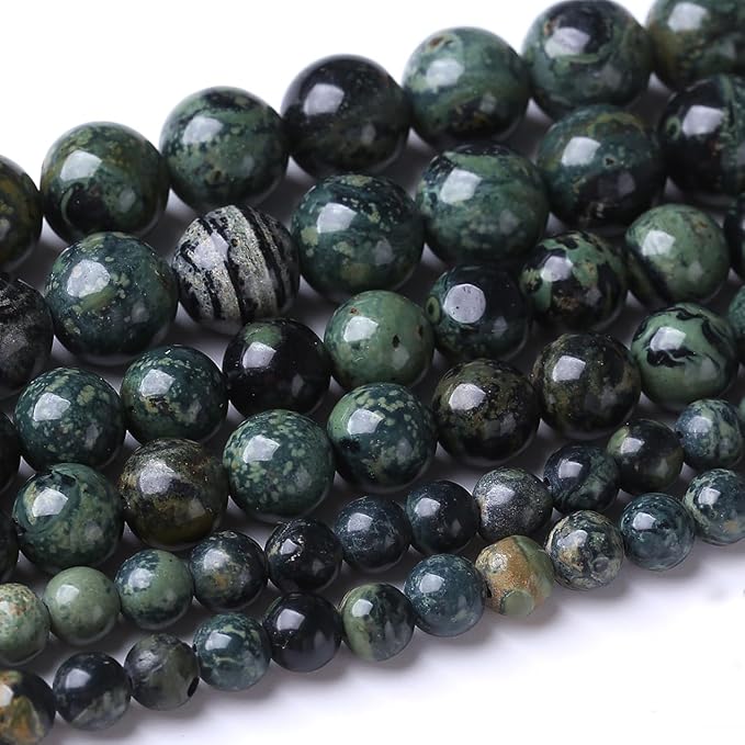 60PCS 6MM Blue Jasper Beads Stone Beads Energy Healing Beads for DIY Jewelry Bracelet Necklace Making for Jewelry Making15Inch