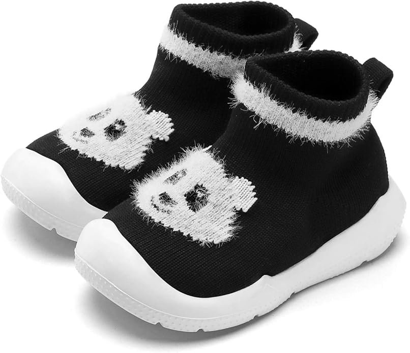 Engtoy Baby Shoes & Socks - Non-Slip Breathable Slippers with Soft Rubber Sole - Baby Boys & Girls Slip On Sneakers