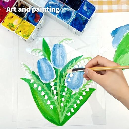 Art3d 5-Pack of 24×48" PET/Plexiglass Sheets, Transparent Clear Flexible Plastic Sheet Panels for Craft, Picture Frames, Sign Blank, DIY Display Project