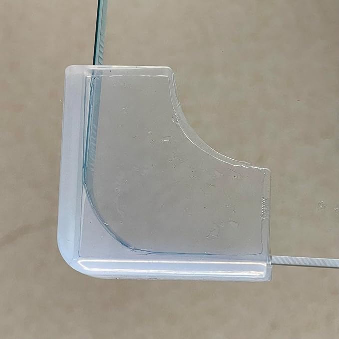 Food-Graded Silicone Clear Corner Protectors, Baby Proofing Table Edge Guards, Pre-Tapep Adhesive Soft for Kids Child Safety Proof, Cabinets Counter Furniture Bumpers (8, 1/5x4/5 in (Width))