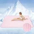 Baby Play Mat for Summer,1.3 Thick Memory Foam Cooling Floor Tummy Time Mat, Soft & Breathable, Non-Slip Rectangular for Toddlers’ Playtime & Rest(Pink,39"x59")