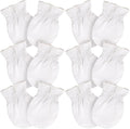 SuperSoft Baby Mittens, Bamboo Viscose Infant Newborn Mittens for Girls Boys No Scratch Gloves 6 Pack