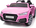 Kids Electric Car, Licensed Audi 6V Kids Ride on Toy Car for Toddlers with Remote - Pink