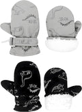 Toddler Gloves Kids Mittens Winter Warm Lined Fleece Gloves Waterproof Snow Baby Mitten for Boys Girls
