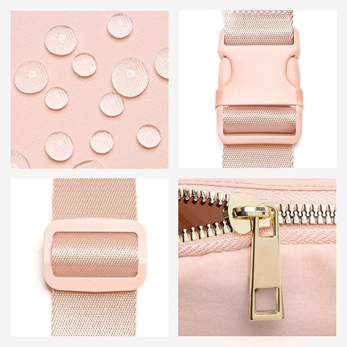 Gitus Gifts for 8 9 10 11 12 Year Old Girls Belt Bag Fanny Pack Crossbody Bags with Initial Letter Patch Cute Stuff Birthday Gifts for Teen Girls Women Personalized Trend Stuff (Coral Pink-K)