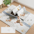 Fodoss Baby Play Mat, 59x71inch Play Mat, 0.4 in Thick Foam Play Mat, Waterproof,Free from BPA, PVC, Phthalates, Playmat for Babies, Foldable Play Mat forBabies, Large Infant Playmat