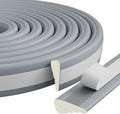 9.8 Ft Weather Stripping Seal Strip for Doors/Windows,Soundproofing Window Insulation Draft Stopper for Winter, Selfadhesive Foam Weather Strip for Door Frame,Door Gap Filler Noise Blocker(Gray)