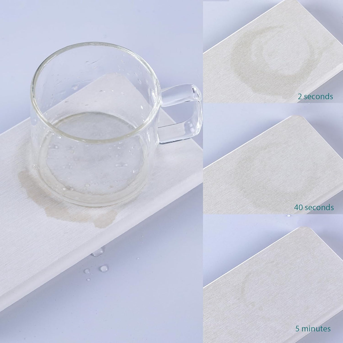 2 Pcs Water Absorbing Stone Trays, Kitchen/Bathroom Sink Soap Dish, Diatomite Tray Used for Hand Soap & Cosmetic Bottles in The Modern Home, 3.15" W x 8.7" L, White
