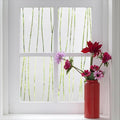 Finnez Window Privacy Film Decorative Frosted Window Cling Privacy Film for Glass, Non-Adhesive Heat Anti-UV for Home Office Living Room, Irregular Stripe Patterns, 29.5 x 157.4 Inches