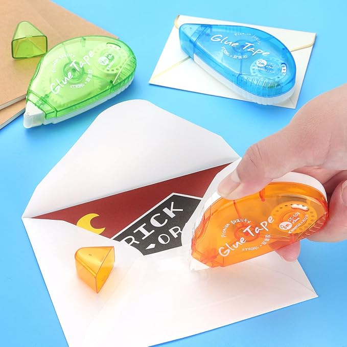 Tamaki 3 Pack Double Sided Tape Roller, Scrapbooking Tape, Adhesive Tape Dispenser Runner for Crafts and Arts Projects, Photo Tape