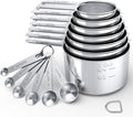 TILUCK Stainless Steel Measuring Spoons Set,Coffee Scoop Spoon,Kitchen Gadgets for Cooking & Baking,Set of 13