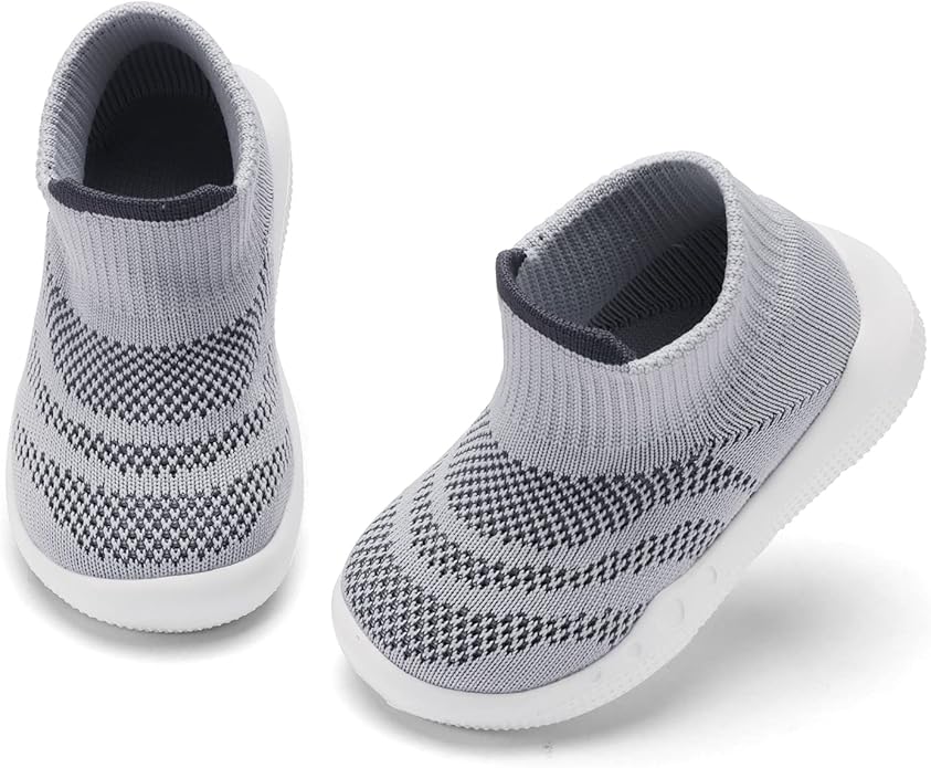 Engtoy Baby Shoes & Socks - Non-Slip Breathable Slippers with Soft Rubber Sole - Baby Boys & Girls Slip On Sneakers