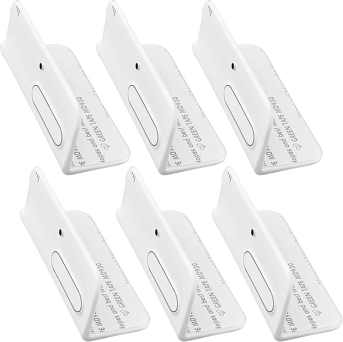 6 Pcs Self Adhesive Silicone Corner Protectors Cute Elephant Pattern Edge Guards Safety Baseboard Corner Blocks Decotive Baby Proofing Corner Cushion for Wall, Furniture & Sharp Corners -White