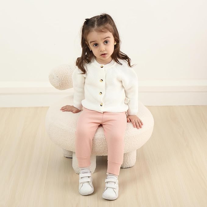 Newborn Toddler Baby Girl Pants Leggings Ribbed Straight Flare Infant Girl Pants Leggings Bell Bottoms 5 Packs