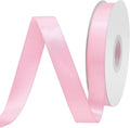 Pearl Pink Satin Ribbon 3/4" X 50 Yards Solid Color Double Faced Ribbons Perfect for Crafts Wedding Decor Bow Making Arts Sewing and More