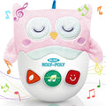 Baby Toys 0-6-12 Months, Plush Owl Stuffed Animal Musical Toys with Light & Sounds, Infant Roly-Poly Sensory Birthday Easter Egg Gift for Newborn Boys & Girls