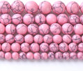 75PCS 10MM Pink Turquoise Spacer 2 Strands Loose Beads for Jewelry Making DIY Bracelet Necklace