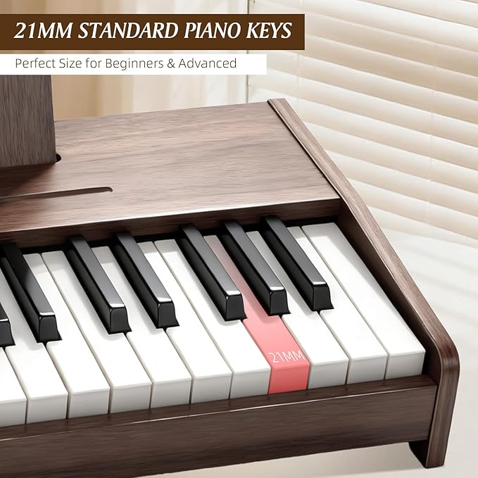 Kids Piano Keyboard - 37 Keys Digital Wood Piano for Kids Toddler Music Educational Instrument Toy for 3+ Girls and Boys