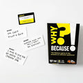 Fat Brain Toys Why Because Party Game for Families Friends or Adults 3-6 Players Ages 12+, Card Game with Funny Answers, Fun Games
