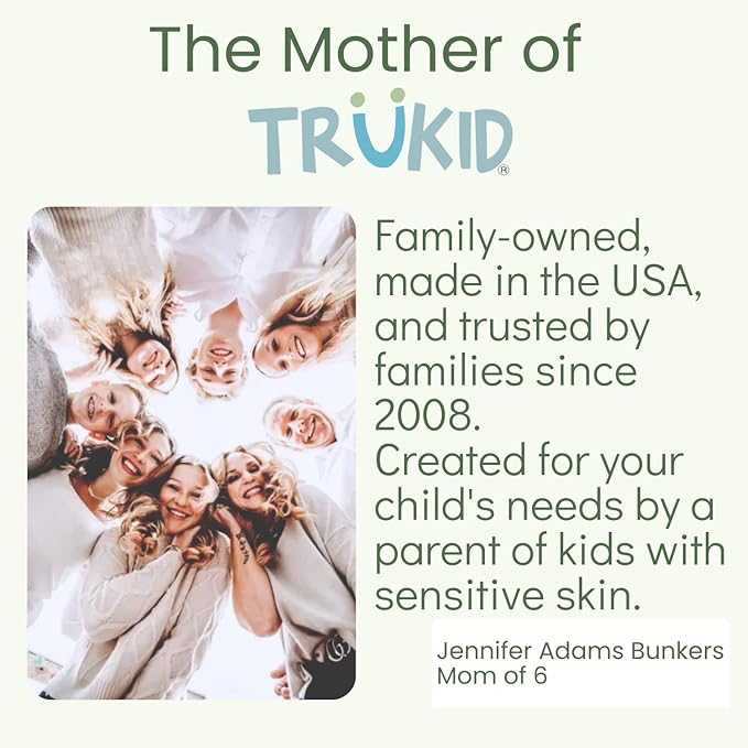 TruKid Natural Eczema Cream for Kids, Toddlers & Babies, NEA-Accepted for Eczema, Safe for Sensitive Skin on Face, Body, & Hands, Unscented, Hydrates & Moisturizes Irritated & Itchy Skin, 3.4oz