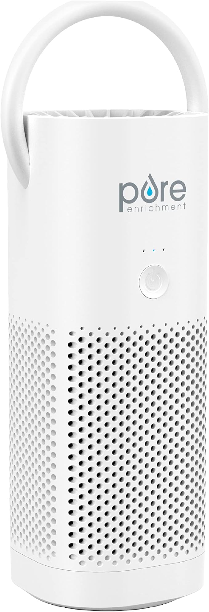 Pure Enrichment PureZone Mini Portable Air Purifier - Cordless True HEPA Filter Cleans Air & Eliminates 99.97% of Dust, Odors, & Allergens Close to You - Cars, School, & Office (White)
