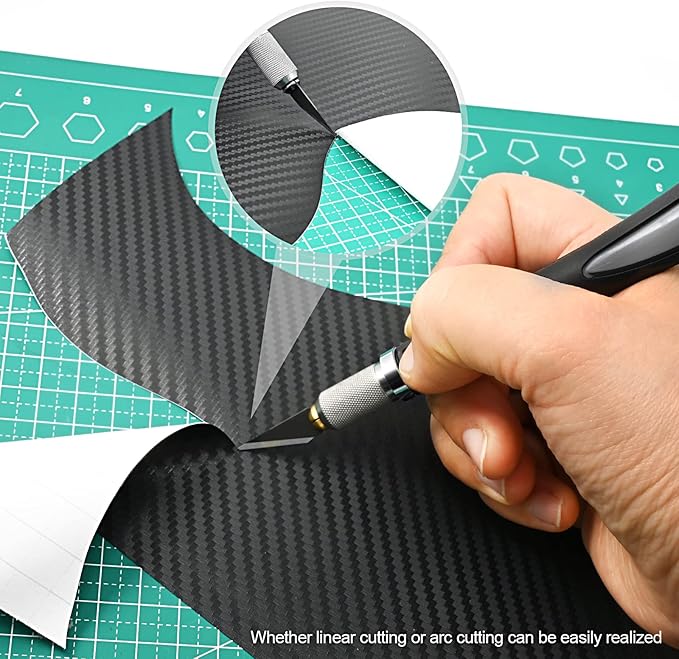 EHDIS Precision Hobby Knife Set Utility Craft Knife Kit with 10PCS Blades for Art, Working-Stencil, Scoring, Scrapbooking, Architecture Modeling, Crafting-Grey