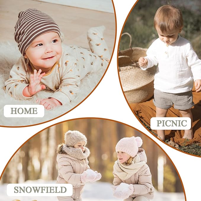 Zsedrut No Scratch Baby Mittens Toddler Infant Fleece Lined Gloves Winter Warm Mitten for Baby Boys Girls