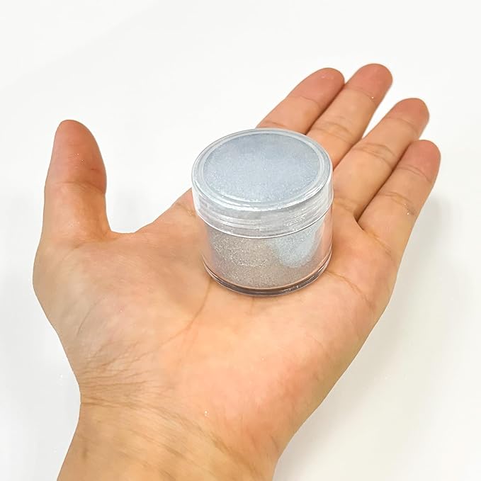 Premium Diamond Mica Powder Pigment- for Epoxy, Resin, Soap, Paint, Woodworking, Acrylic Pouring, Bath Bombs, Fishing Lures - DIY Arts and Crafts Additive (Super Shiny Silver)