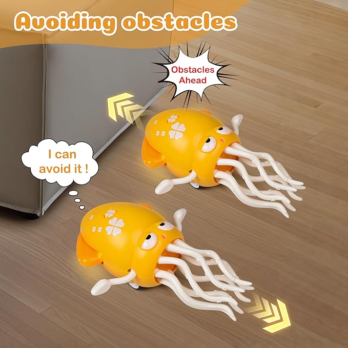 Magic Dancing Octopus Toys, Musical LED Toy, 3 Colors Available (Yellow)