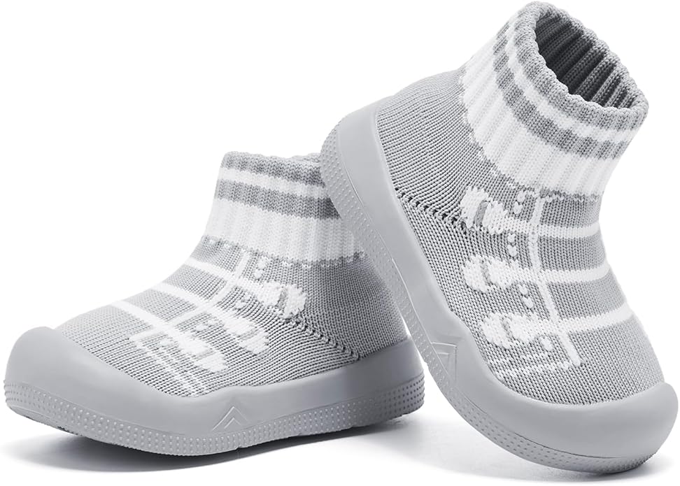 Engtoy Baby Shoes & Socks - Non-Slip Breathable Slippers with Soft Rubber Sole - Baby Boys & Girls Slip On Sneakers