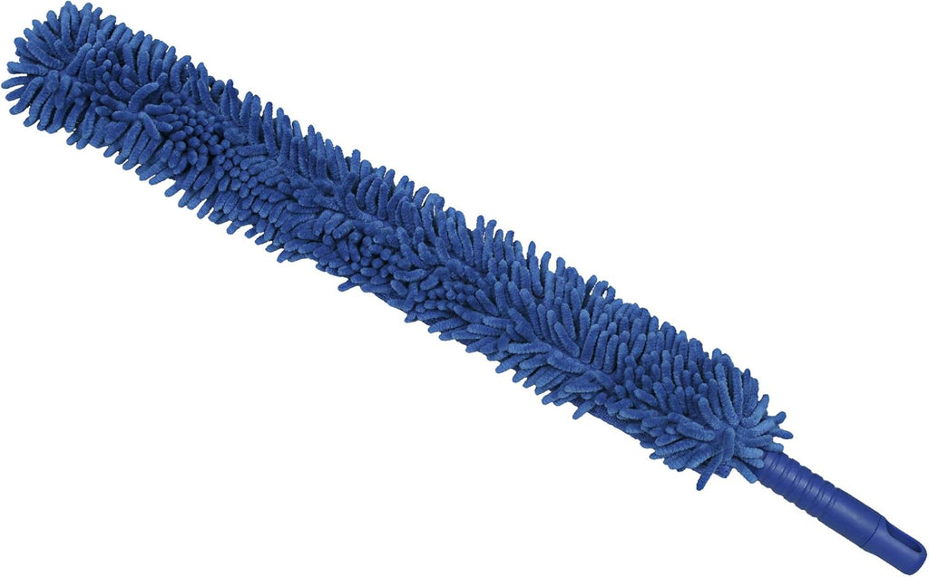 CleanAide Handheld Reusable Microfiber Flex Duster – Bendable, Lightweight, Dust Cleaner for Blinds, Shutters, Radiators, Electronics, Glass, Hard-to-Reach Areas – Machine Washable, 20”, Blue