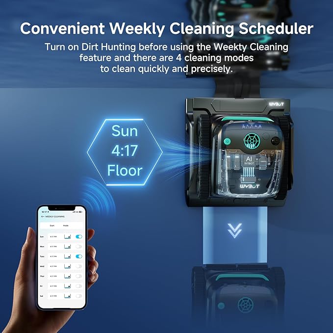 (2025 Upgrade) WYBOT S2 Solar Vision Robotic Pool Vacuum for Inground Ground Pools, AI Vision Pool Cleaner, Smart Auto Return/Parking & Charge, Enhanced Scheduled Cleaning, App Support