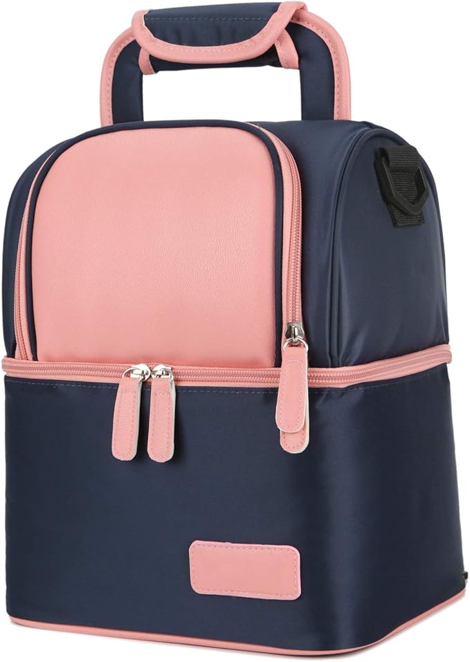 Meichoon Breast Milk Baby Bottle Cooler Bag/Waterproof Baby Milk Bag Freezer/Mommy Travel Backpack/Portable Thermal Insulated Lunch Box for Women Men Large Capacity Handbag