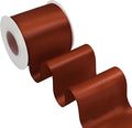 Rust Satin Ribbon 3 Inch X 15 Yards Solid Color Double Faced Ribbons Perfect for Crafts Wedding Decor Bow Making Arts Sewing and More