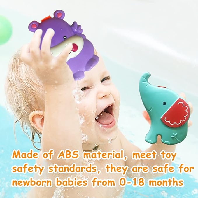 Baby Toys, Cartoon Animal Hanging Rattle Toys, Handbells Baby Rattles, Baby Bed Crib Car Seat Travel Stroller Toys for Infant, Best Birthday Gift for Newborn, 4 Pack
