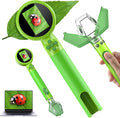 2 in 1 Kids Microscope with Bug Catcher,HD 500X Digital Microscope for Kids with 2" Screen,Photo and Video,STEM Educational Science Kit Learning Toys for Age 3-12 Girls & Boys Birthday Gifts (Green)