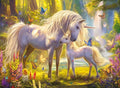 Puzzles for Kids Ages 6-8 8-10 - Unicorn and Foal, 200 Piece Puzzles for Kids, Learning Educational Jigsaw Puzzles Toys Gifts for 6 7 8 9 10 Year Old