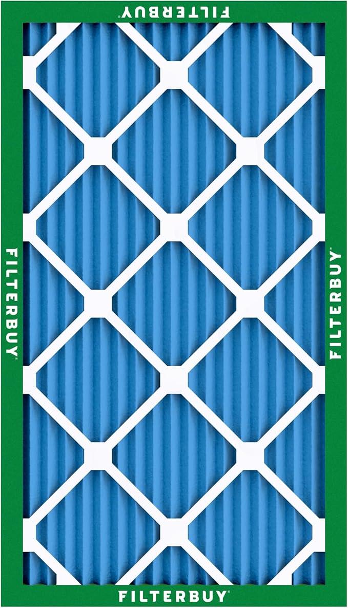 Filterbuy 16x36x1 Air Filter MERV 13 Optimal Smoke & Allergy Defense (3-Pack), Electrostatic Pleated HVAC AC Furnace Filters Replacement, Made in USA (Actual Size: 15.75 x 35.75 x 0.75)