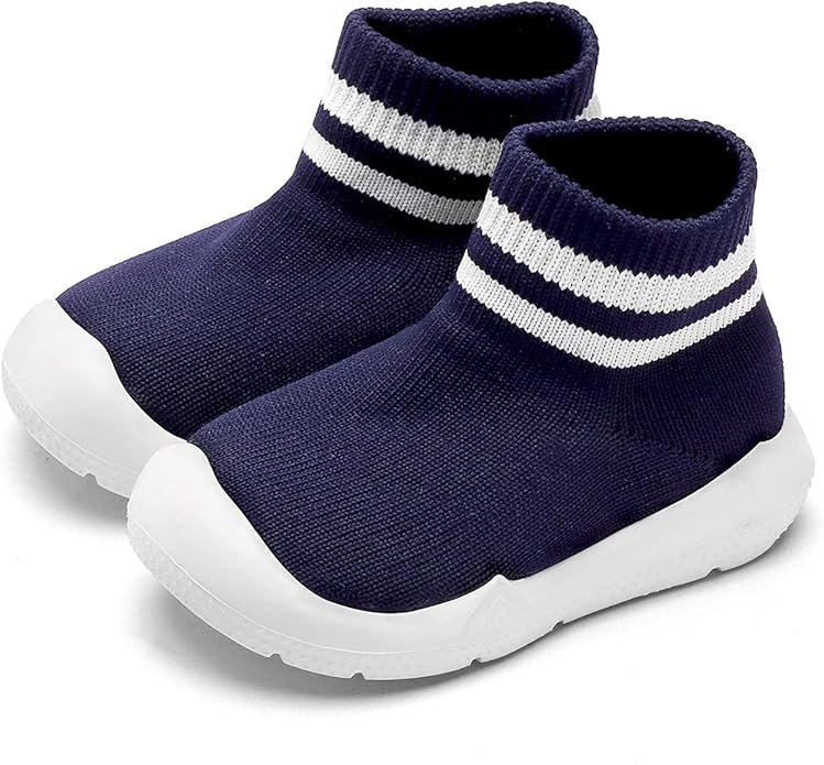 Engtoy Baby Shoes & Socks - Non-Slip Breathable Slippers with Soft Rubber Sole - Baby Boys & Girls Slip On Sneakers