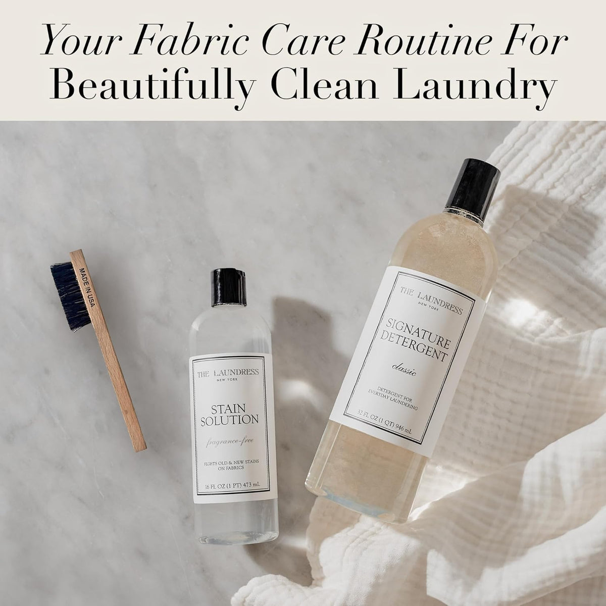 The Laundress Stain Brush, Laundry Brush for Stain Removal, Stain Brush for Clothes, Small Brush for Cleaning Small Spaces, Home Cleaning