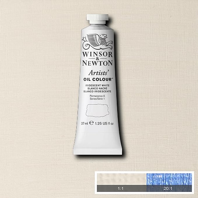 Winsor & Newton Artists' Oil Color, 37ml (1.25 oz) Tube, Iridescent White
