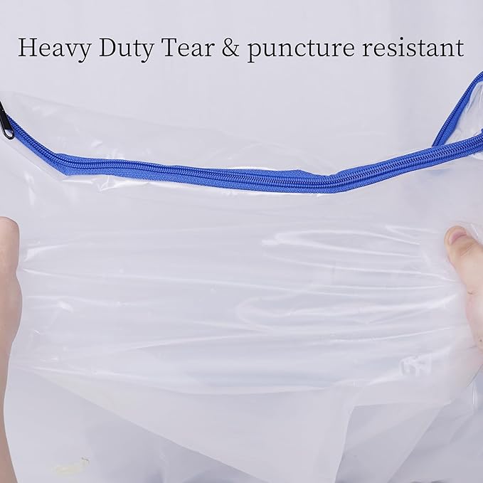 2 Pack Crib Mattress Storage Bags with Zipper -4 Mil Plastic Waterproof Crib Mattress Bags for Moving and Storage