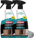 Weiman Cabinet and Wood Cleaner, Shine, Clean and Protect Spray - For Wood Cabinets, Furniture, Tables, Baseboards, Trim and more, 16 oz, 2 PACK with MicroFiber Towel