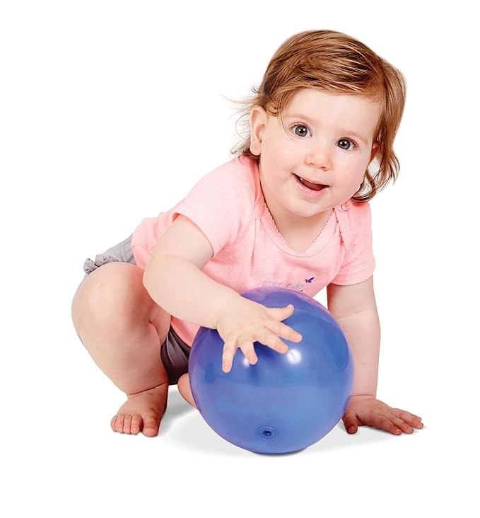 Edushape Color Changing Baby Sensory Ball - Fun Interactive 7 Inch Kids Incredi Ball - Play Throw Squeeze Touch Bounce & Roll Enhance Motor Skills, Logic, Reasoning, and Hand-Eye Coordination