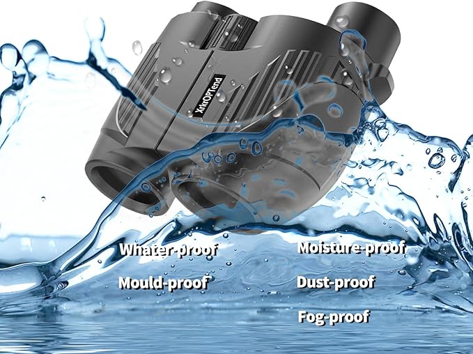 20x25 Compact Binoculars with Strap for Kids and Adults, Sharp Clear, Mini Low Weight Binoculars for Bird Watching,Hiking Outdoor, Cruise Ship,Concert