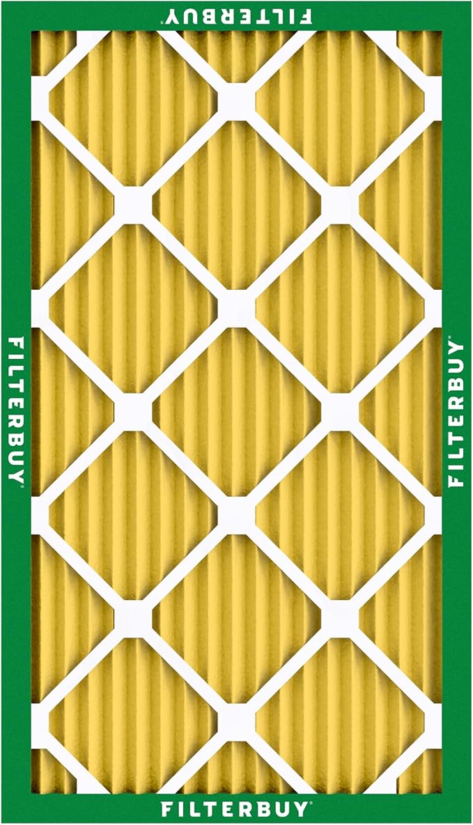 Filterbuy 10x30x1 Air Filter MERV 11 Superior Pet & Allergy Defense (12-Pack), Electrostatic Pleated HVAC AC Furnace Filters Replacement, Made in USA (Actual Size: 9.50 x 29.50 x 0.75)