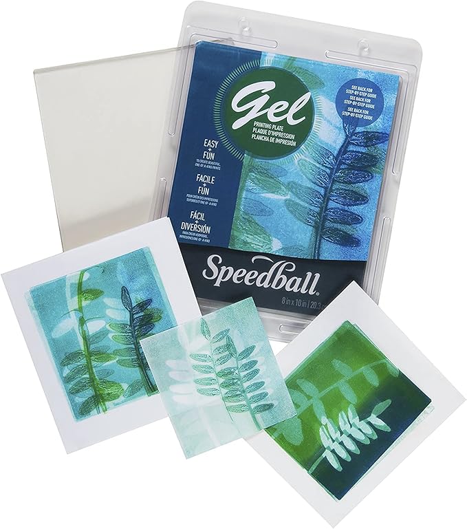 Speedball Gel Printing Plates, 5" x 5", for Block Monoprinting